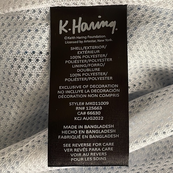 Members Only Keith Haring Limited Ed Pop Art Windbreaker Athleisure Sport Jacket - Picture 13 of 13